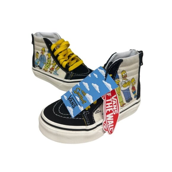 Vans Sk8 Hi Zip Kids The Simpsons 1987-2020 Sz NWB